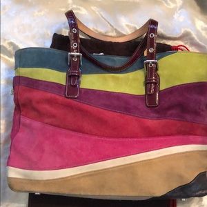 Coach suede purse-vintage